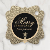 Élégante étiquette cadeau de Noël personnalisée (Dos)