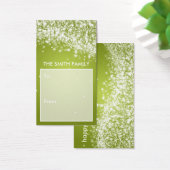 Élégante étiquette cadeau de vacances Sparkling Wa (Bureau)