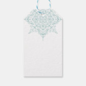 Élégante étiquette cadeau "Joyeux Noël" Snowflake (Dos)