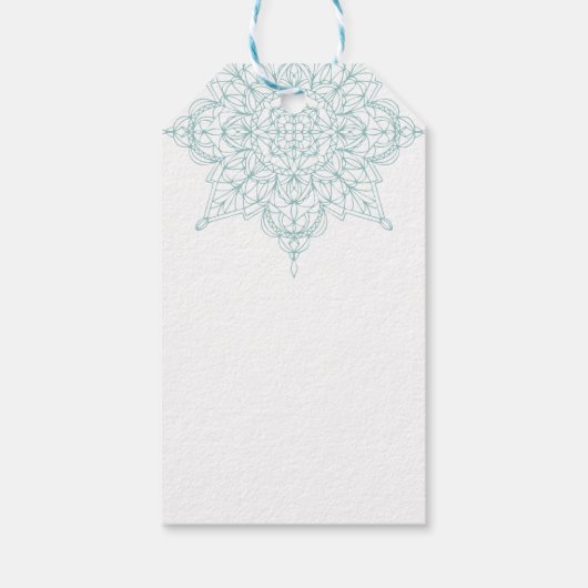 Élégante étiquette cadeau "Joyeux Noël" Snowflake (Dos)