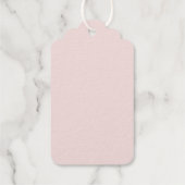 Élégante étiquette cadeau Mariage Foil moderne Blu (Verso)