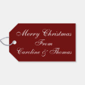 Élégante étiquette cadeau or - SRF (Dos (Horizontal))