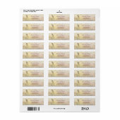 Élégante Étiquette d'Adresse de Chat avec Bokeh Gl (Feuille entière)
