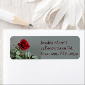 Élégante étiquette d'adresse de retour du rose de (En situation)