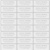 Élégante étiquette d'adresse de retour simple et t (Devant)