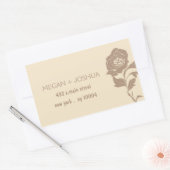 Élégante étiquette de mariage floral -2 (Enveloppe)