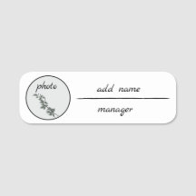 Élégante Étiquette de Nom Personnalisée – Concepti