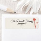 Élégante étiquette de retour de Noël | élégant (En situation)