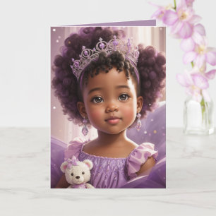 Elegante Etnische Paarse Prinses Kaart