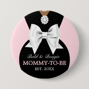 Elegante Etnische Roze Baby & Co Tiffany Baby show Ronde Button 7,6 Cm