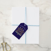 Élégante étoile de David étiquette de cadeau de Ha (Avec de laficelle)