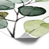 Elégante Eucalyptus Affiche de bienvenue Mariage (Coin)