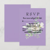 Elegante eucalyptus botanische foto Response Kaart (Voorkant / Achterkant)