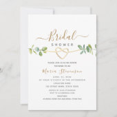 Elegante Eucalyptus Bruiloftsfeest Kaart (Voorkant)