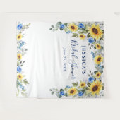 Elegante Eucalyptus Bruiloftsfotobackdrop Wandkleed (Voorkant (horizontaal))