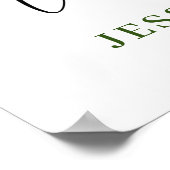 Elégante Eucalyptus COUPLE DOUCHE Affiche de bienv (Coin)