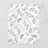 Elegante Eucalyptus Details Informatiekaartje (Achterkant)