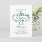 Elegante Eucalyptus Doop Christening Groene Decora (Staand voorkant)