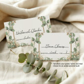 Elegante eucalyptus en gouden bloemenbruiloft