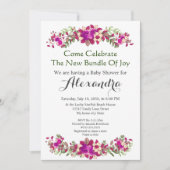 Elégante Eucalyptus Floral Baby shower invitation (Devant)
