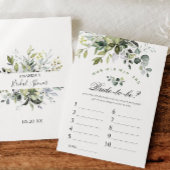 Elégante Eucalyptus Floral Fête des mariées Carte 