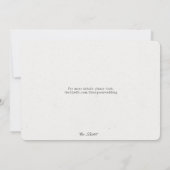 Elegante Eucalyptus foto Save The Date (Achterkant)
