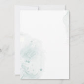 Elegante Eucalyptus Green verlaat botanische bruil Kaart (Achterkant)