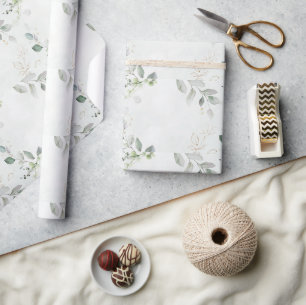 Elegante Eucalyptus Groen Cadeaupapier