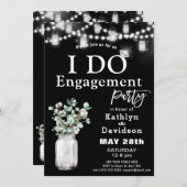 Elegante Eucalyptus groen Ik doe verlovingsfeest Kaart (Voorkant / Achterkant)