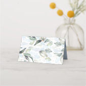 Elegante Eucalyptus groen stoffige blauwe bruiloft (Achterkant)