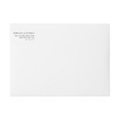 Elegante Eucalyptus Monogram Terugadres (Voorkant)