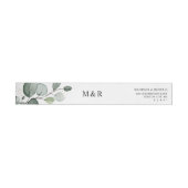 Elegante Eucalyptus Monogram Terugadres (Individueel)