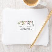 Elegante Eucalyptus Roze Rozen Bloemen,Elegante Eu Etiket (Insitu)