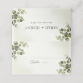 Elegante Eucalyptus Rustic verlaat budget bruiloft (Buitenkant ongevouwen)