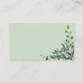 Elegante Eucalyptus Scan Me RVSP bruiloft Informatiekaartje (Achterkant)