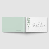 Elegante Eucalyptus Script Bruiloft Gastenboek (Volledig)