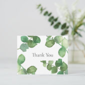 Elegante Eucalyptus verlaat zaken Briefkaart (Staand voorkant)