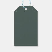 Elegante eucalyptusbladeren cadeaulabel (Achterkant)