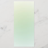 Elegante Eucalyptusbladeren Moderne Trouwmenu  Menu (Achterkant)