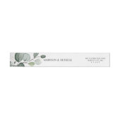 Elegante Eucalyptusbladeren Retouradres (Individueel)