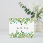 Elegante Eucalyptusbladeren Zakelijk Bedankt Briefkaart (Staand voorkant)