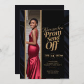 Elegante eye catching prom stuur uit full body fot kaart (Voorkant / Achterkant)