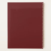 Elegante ezel en Lily van de vallei bloemen Planner (Achterkant)