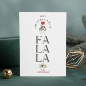 Elegante Fa La Kerstmis foto gepersonaliseerd