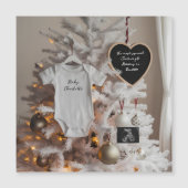 Élégante faire-part de grossesse d'arbres de Noël (Devant)