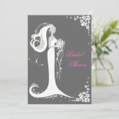 Élégante Faire-part de la Fête de l'mariée des épo (Debout devant)