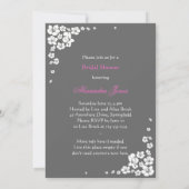 Élégante Faire-part de la Fête de l'mariée des épo (Dos)