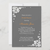 Élégante Faire-part de la Fête de l'mariée des épo (Dos)