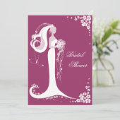 Élégante Faire-part de la Fête de l'mariée des épo (Debout devant)