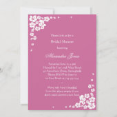 Élégante Faire-part de la Fête de l'mariée des épo (Dos)